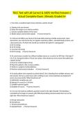 TECC Test with all Correct & 100&percnt; Verified Answers &vert;Actual Complete Exam &vert;Already Graded A&plus;
