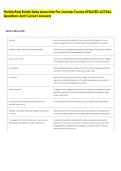 Florida Real Estate Sales Associate Pre-License Course UPDATED ACTUAL &NewLine;Questions And Correct Answers 