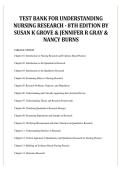 TEST BANK &ndash; Understanding Nursing Research&colon; Building an Evidence-Based Practice 8th Edition 2026 Update &vert; Exam Questions&comma; Answers & Evidence-Based Practice Review