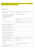 Florida Real Estate Exam Prep 2026 - Principles&comma; Practices & Law UPDATED &NewLine;ACTUAL Questions And Correct Answers 