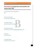 Ohio efda board preparation exam question and answer latest 2026 
