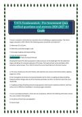 VATI&colon; Fundamentals &ndash; Pre‑Assessment Quiz&NewLine;2026&sol;2027 A&plus; Grade Verified Questions & Answers with Rationales