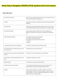 Florida Mutual Recognition UPDATED ACTUAL Questions And Correct Answers 