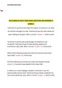 Auto Manual Drive Train Exam Questions and Answers &ndash; Automotive Technology &ndash; Practice Material with Verified Correct Answers