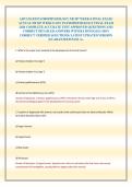 ADVANCED PATHOPHYSIOLOGY NR 507 WEEK 8 FINAL EXAM&sol; ACTUAL NR 507 WEEK 8 ADV PATHOPHYSIOLOGY FINAL EXAM 2026 COMPLETE ACCURATE TEST APPROVED QUESTIONS AND CORRECT DETAILED ANSWERS WITH RATIONALES &lpar;100&percnt; CORRECT VERIFIED SOLUTIONS&rpar; LATEST UPDATED VERSION &vert;GU