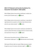 WGU C172 Network and Security Foundations Pre&NewLine;Assessment Test Graded A&plus; 2026 Update 