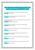 WGU D116 Advanced Pharmacology Practice Test 2026&sol;2027 &ndash; Questions and Answers for A&plus; Grade Exam Preparation