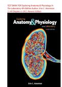 TEST BANK FOR Exploring Anatomy & Physiology In The Laboratory 4th Edition Author&colon; Erin C&period; Amerman &vert;&vert; All Chapters 1-29&vert;&vert; Newest Edition