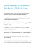 NAADAC &lpar;Physcophys and psychopharm&rpar; Exam Questions With Correct Answers&period;