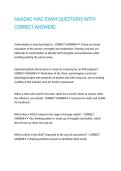 NAADAC MAC EXAM QUESTIONS WITH CORRECT ANSWERS&period;