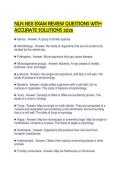 NLN NEX EXAM REVIEW QUESTIONS WITH ACCURATE SOLUTIONS 2026&period;&NewLine;&NewLine;