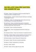 NLN NEX LATEST EXAM PREP QUESTIONS AND ANSWERS PDF 2026&period;&NewLine;&NewLine;