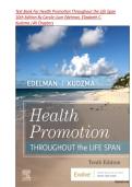 Test Bank For Health Promotion Throughout the Life Span&comma; 10th Edition by Carole Lium Edelman&comma; Elizabeth Connelly Kudzma Chapter 1-25 &vert; ALL CHAPTERS 