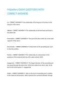 Midwifery EXAM QUESTIONS WITH CORRECT ANSWERS