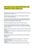 NSG 6998 ACTUAL EXAM QUESTIONS AND COMPLETE STUDY GUIDE 2026&period;&NewLine;&NewLine;