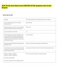 2025 Florida Real Estate Exam UPDATED ACTUAL Questions And Correct &NewLine;Answers 