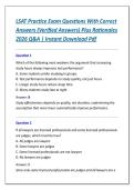 Ultimate LSAT Practice Exam Questions 2026 &vert; Complete Q&A with Verified Answers&comma; In-Depth Rationales&comma; and Full LSAT Prep &lpar;Logical&comma; Analytical & Reading Comprehension&rpar; &vert; Instant PDF