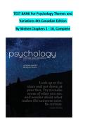 Test Bank&colon; Psychology&colon; Themes and Variations &lpar;4th Canadian Edition&rpar; &ndash; Wayne Weiten & Doug McCann