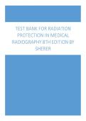 Test Bank&colon; Radiation Protection in Medical Radiography &lpar;8th Edition&rpar; &ndash; Mary Alice Statkiewicz Sherer&comma; Paula J&period; Visconti&comma; E&period; Russell Ritenour & Kelli Haynes
