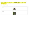 T'es branch&eacute;&quest; Level 1 Unit&eacute; 4 Lesson A UPDATED ACTUAL Questions And &NewLine;Correct Answers 