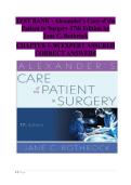 The Complete Test Bank for Alexander&rsquo;s Care of the Patient in Surgery&comma; 17e &vert; Chapters 1&ndash;30 &vert; Full Answer Key
