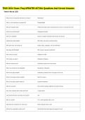 TEAS 2024 Exam Prep UPDATED ACTUAL Questions And Correct Answers 