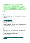 MPRE Ethics Exam Mastery Pack 2026 &vert; Practice Questions with Verified Answers&comma; Rationales & Complete Bar Exam Professional Conduct Review &vert; Instant PDF