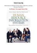 Human Resource Information Systems&colon; Basics&comma; Applications&comma; and Future Directions Third Edition &mdash; by Michael J&period; Kavanagh &  Mohan Thite  &mdash;Complete Test Bank &lpar;Ch&period; 1-17&rpar;