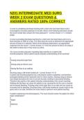 N201 INTERMEDIATE MED SURG WEEK 2 EXAM QUESTIONS & ANSWERS RATED 100&percnt; CORRECT