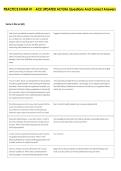 PRACTICE EXAM &num;1 - ACE UPDATED ACTUAL Questions And Correct Answers 