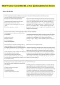 NBCOT Practice Exam 1 UPDATED ACTUAL Questions And Correct Answers 