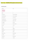 French Exam 1 UPDATED ACTUAL Questions And Correct Answers 