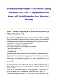ATI Pediatrics Proctored Exam &ndash; Comprehensive Mastery Assessment Actual Exam 2026&sol;2027 &ndash; Complete Questions and Answers with Detailed Rationales &ndash; Pass Guaranteed &ndash; A&plus; Graded