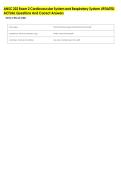 ANSC 222 Exam 2 Cardiovascular System and Respiratory System UPDATED &NewLine;ACTUAL Questions And Correct Answers
