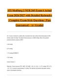 ATI MedSurg 2 NUR 265 Exam 4 Actual Exam 2026&sol;2027 with Detailed Rationales &vert; Complete Exam-Style Questions &vert; Pass Guaranteed &ndash; A&plus; Graded&NewLine;&NewLine;