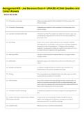 Management 478 - Joel Stevenson Exam &num;1 UPDATED ACTUAL Questions And &NewLine;Correct Answers