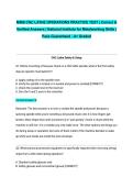 NIMS CNC LATHE OPERATIONS PRACTICE TEST &vert; Correct & Verified Answers &vert; National Institute for Metalworking Skills &vert; Pass Guaranteed - A&plus; Graded&NewLine;&NewLine;