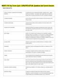 MGMT 478 Key Terms Quiz 1 UPDATED ACTUAL Questions And Correct Answers 