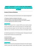 LIBERTY UNIVERSITY CLST 101 ENGLISH ASSESSMENT &vert; Complete Test Solutions &vert; Latest Version &vert; Pass Guaranteed - A&plus; Graded&NewLine;&NewLine;