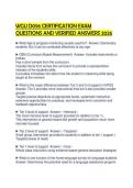 WGU D096 CERTIFICATION EXAM QUESTIONS AND VERIFIED ANSWERS 2026&period;pdf&NewLine;&NewLine;