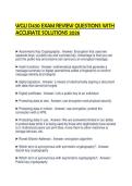 WGU D430 EXAM REVIEW QUESTIONS WITH ACCURATE SOLUTIONS 2026&period;&NewLine;&NewLine;
