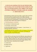LCSW EXAM AND PRACTICE EXAM NEWEST 2026 &NewLine;TEST BANK&vert; LCSW EXAM PREP WITH COMPLETE 450 &NewLine;REAL EXAM QUESTIONS AND CORRECT DETAILED &NewLine;ANSWERS &lpar;VERIFIED ANSWERS&rpar; ALREADY GRADED &NewLine;A&plus; &lpar;MOST RECENT&excl;&excl;&rpar; 