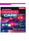 Test Bank for Paramedic Care Principles & Practice Volume 2 Patient Assessment 6th Edition Bledsoe &vert; Chapters 1-7 Complete Verified Q&A &vert; NREMT Paramedic Exam Prep &vert; Get HighScore&NewLine;&NewLine;