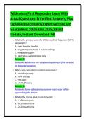 Wilderness First Responder Exam With&NewLine;Actual Questions & Verified Answers&comma; Plus&NewLine;Explained Rationales&sol;Expert Verified For&NewLine;Guaranteed 100&percnt; Pass 2026&sol;Latest&NewLine;Update&sol;Instant Download Pdf
