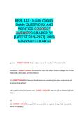 BIOL 133 - Exam 2 Study Guide QUESTIONS AND VERIFIED CORRECT ANSWERS GRADED A&plus; -LATEST 2026-2027- 100- GUARANTEED PASS&period;docx&NewLine;&NewLine;
