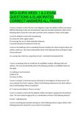 MED-SURG WEEK 1 & 2 EXAM QUESTIONS & ELABORATED CORRECT ANSWERS ALL PASSED