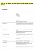 LSUS MBA 705 - Minsun Kim exam 1 UPDATED ACTUAL Questions And Correct &NewLine;Answers 