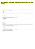 MBA 705 Module 3 Quiz &lpar;Ch 4 & 5&rpar; UPDATED ACTUAL Questions And Correct &NewLine;Answers 