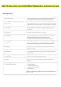 MBA 705 Minsun Kim Exam 4 UPDATED ACTUAL Questions And Correct Answers 