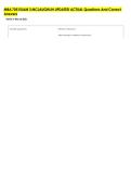 MBA 705 EXAM 3 MCLAUGHLIN UPDATED ACTUAL Questions And Correct &NewLine;Answers 